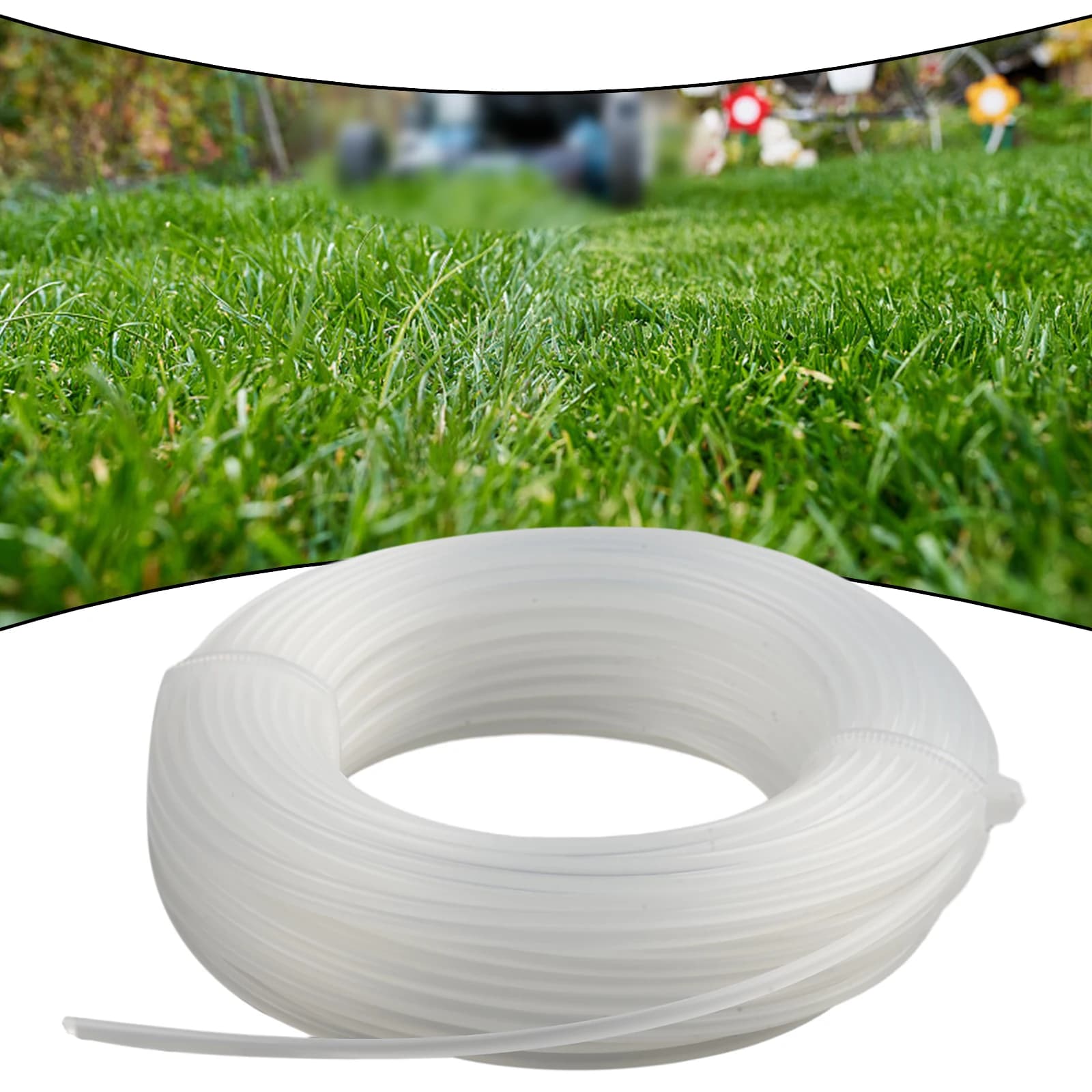 1 Rotolo 20M 1.6/2.0MM String Trimmer Linea Nylon Tagliaerba Corda Decespugliatore Strimmer Linea Falciatura Filo Tosaerba Accessori