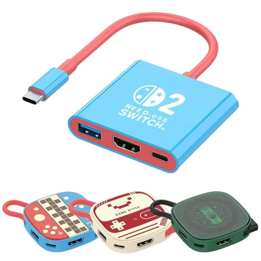 Switch 2 Dock HDMI 4K USB 3.0 Hub Adattatore USB Splitter TV Docking station portatile per laptop NDS Switch2 PC iPad MacBook Air P
