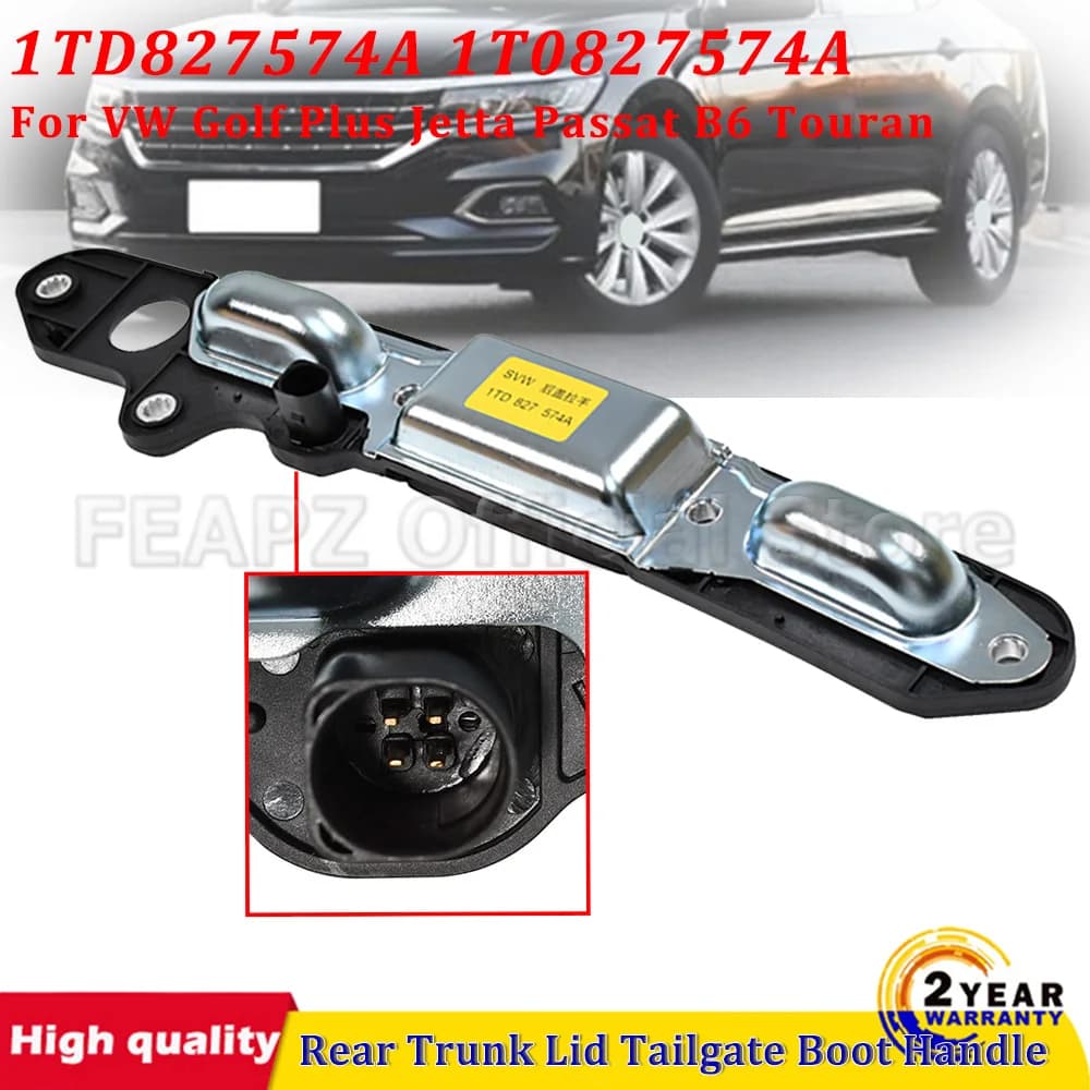 Maniglia di Apertura Portellone Posteriore con Interruttore 1TD827574A per VW Golf Plus Jetta Passat B6 Touran, Accessori Auto