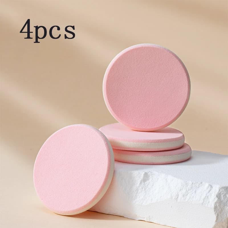 4 pieces New super thick cosmetics concealer large size foundation makeup pad in latex tool for dry and wet facial beauty makeup