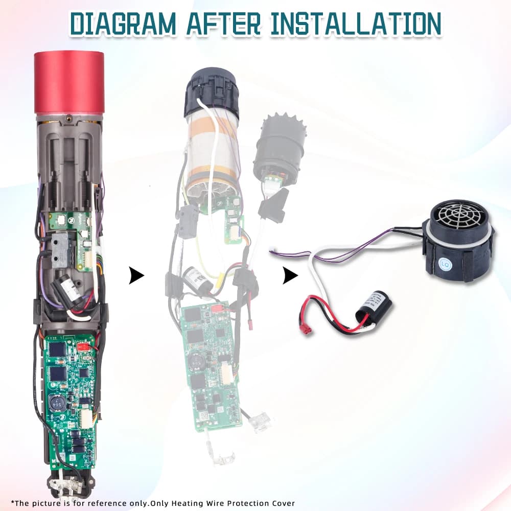 Protective Cover for Dyson Airwrap HS01 220V, Anti-Graffium Repair Kit, Compatible Parts and Accessories