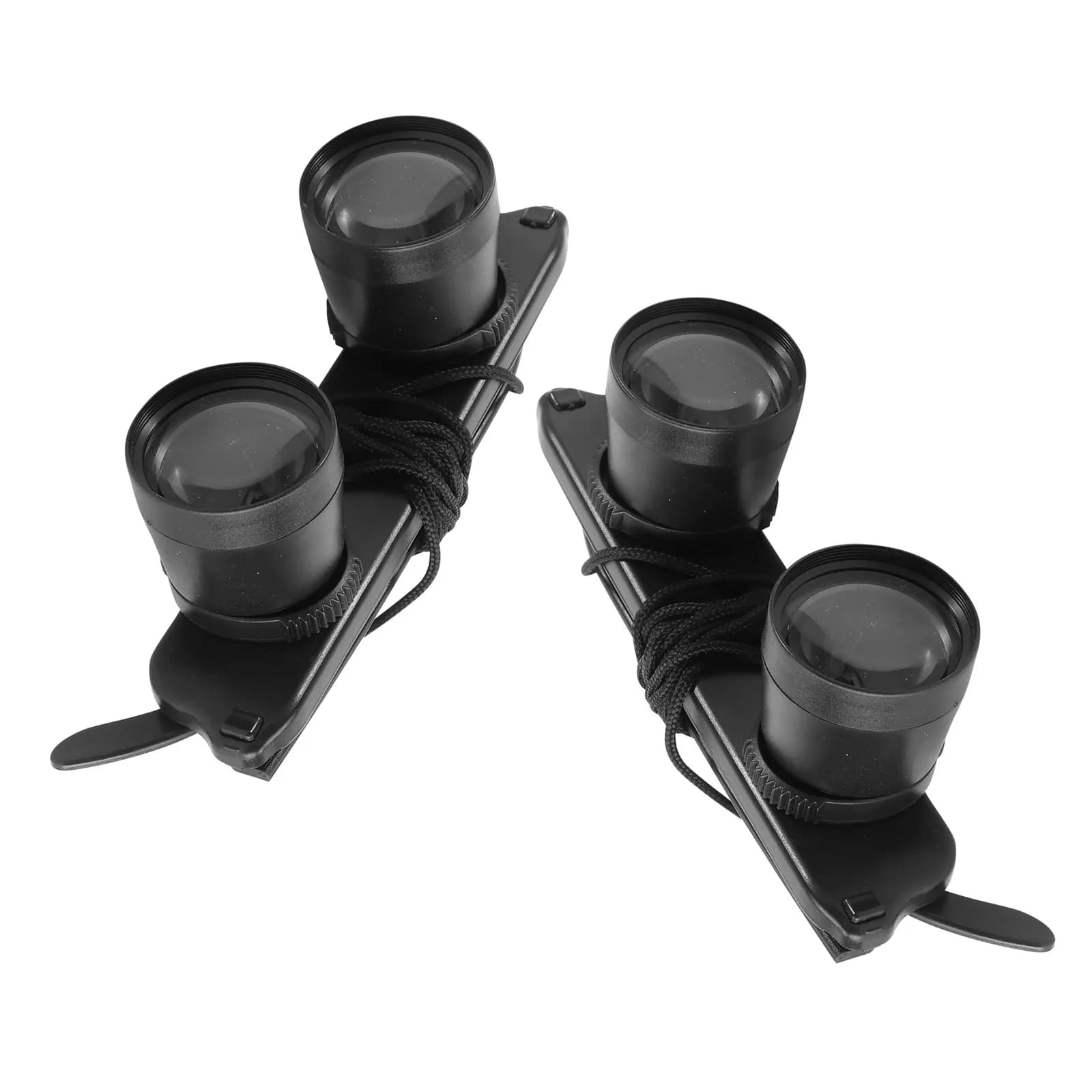 2 Pezzi Occhiali da Pesca con Ingrandimento 3X, Binocolo Impermeabile da Testa per Birdwatching e Osservazione Esterna a Mani Libere