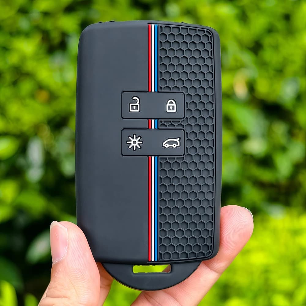 Silicone Car Key Case for Renault Captur Koleos Kadjar Zoe Arkana Espace Clio Megane Grand Scenic Sandero Dacia Duster Card