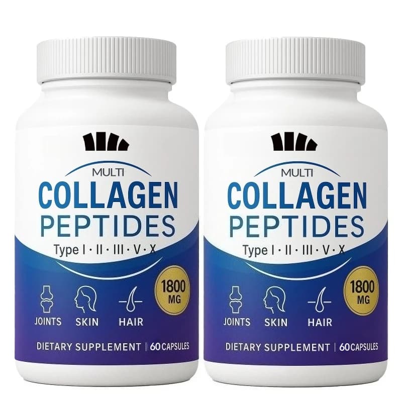 Colostrum, Biotin and Keratin Female Collagen Peptide, II, III, V, X - Hair, Skin and Nails Vitamin 60 Capsules