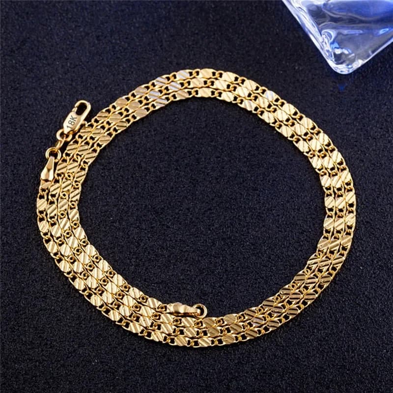 925 Argento 16-30 pollici All'ingrosso 18K Oro Nobile Bella Moda Elegante Catena Graziosi Uomini Donne Collana Gioielli Regalo di Nozze