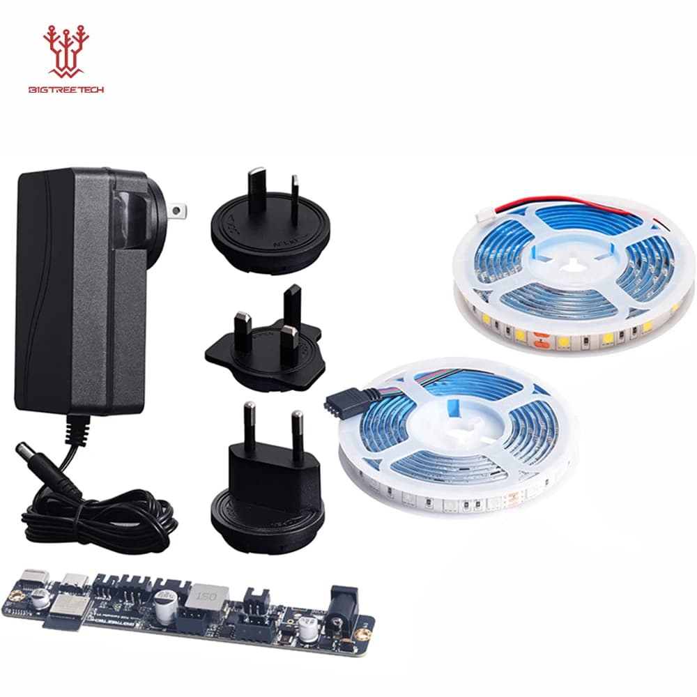 BIGTREETECH Kit di aggiornamento RGB Striscia luminosa RGB Persico PX Striscia luminosa Panda RGB Controller Aggiornamento di potenza per Bambu Lab P1 X1 H2D A1