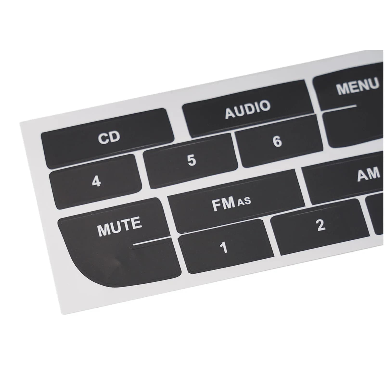For Fiat Grand Punto Repair Decals Radio Button Accessorry Repair Stickers CD Keys Decoration Multimedia Radios