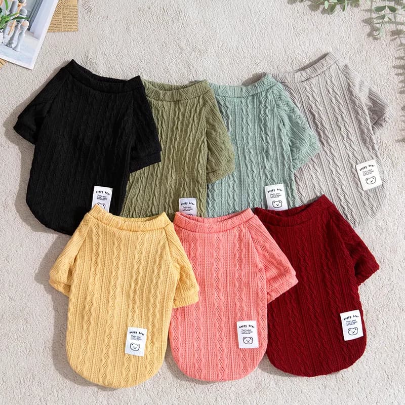 Maglioni caldi per cani da compagnia per l'autunno e l'inverno Vestiti per cuccioli di gatto Maglieria per cani e gatti Vestiti per cuccioli Maglione di design per cani invernale
