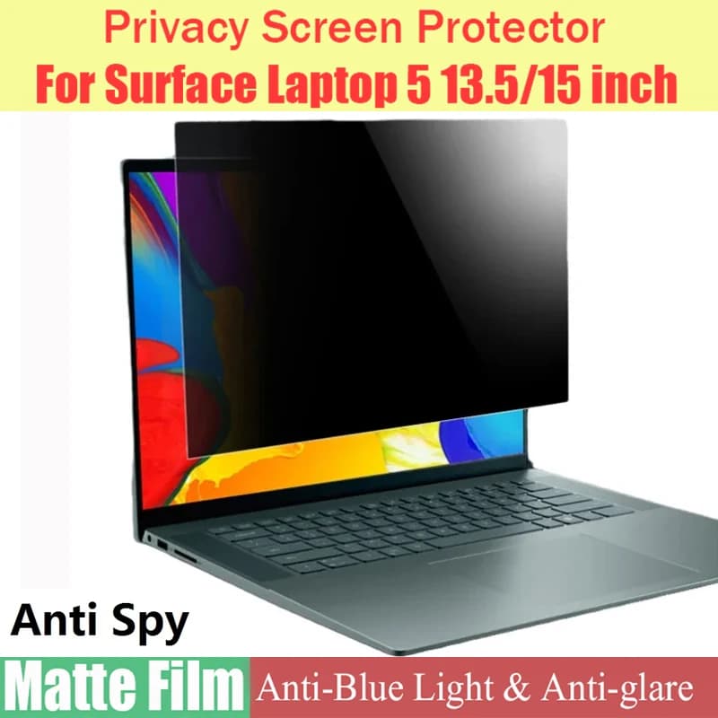Proteggi schermo anti-peep per laptop Surface 5 2022 13,5 15 pollici Filtro privacy Anti-spia Antiriflesso Anti-graffio Proteggi pellicola