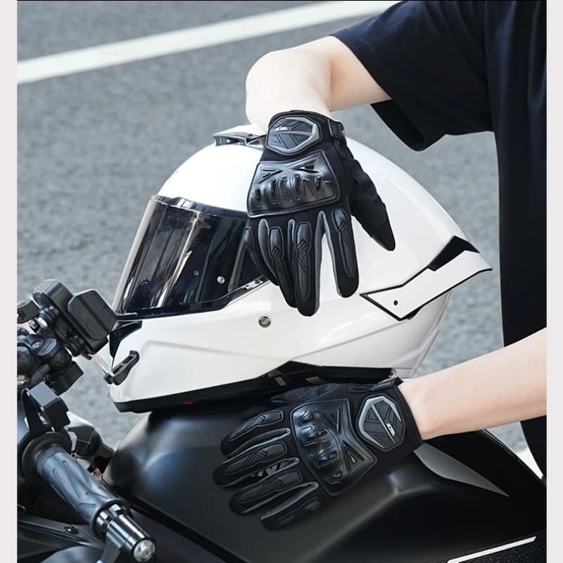 JCAA Unisex Summer Breathable Anti-Slip Anti-Fall Motorbike Gloves for Street Racing, Urban Leisure Motorcycle Riding Gloves