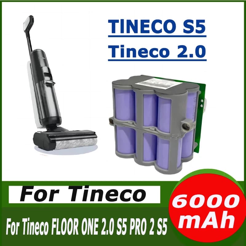 NEW Lithium Original For Tineco S5 Tineco 2.0 Fu Wan washing machine battery 6Ah large capacbattery accessories S3 accessories