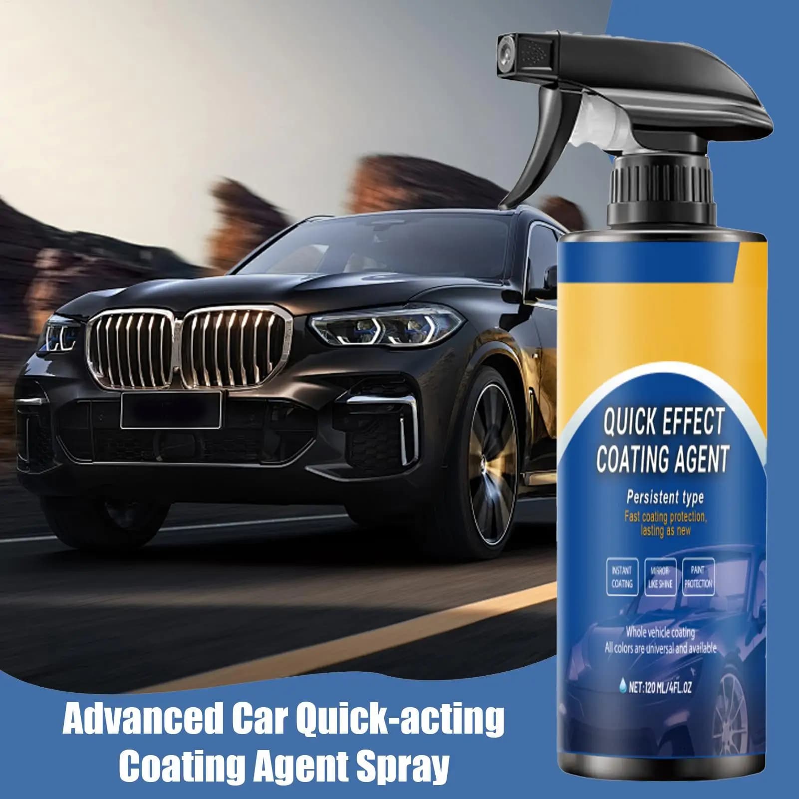Agente riparatore per graffi auto, Agente di rivestimento avanzato ad azione rapida per auto, Rimuovi graffi auto, Spray nano-rivestimento per auto, Cera antigraffio