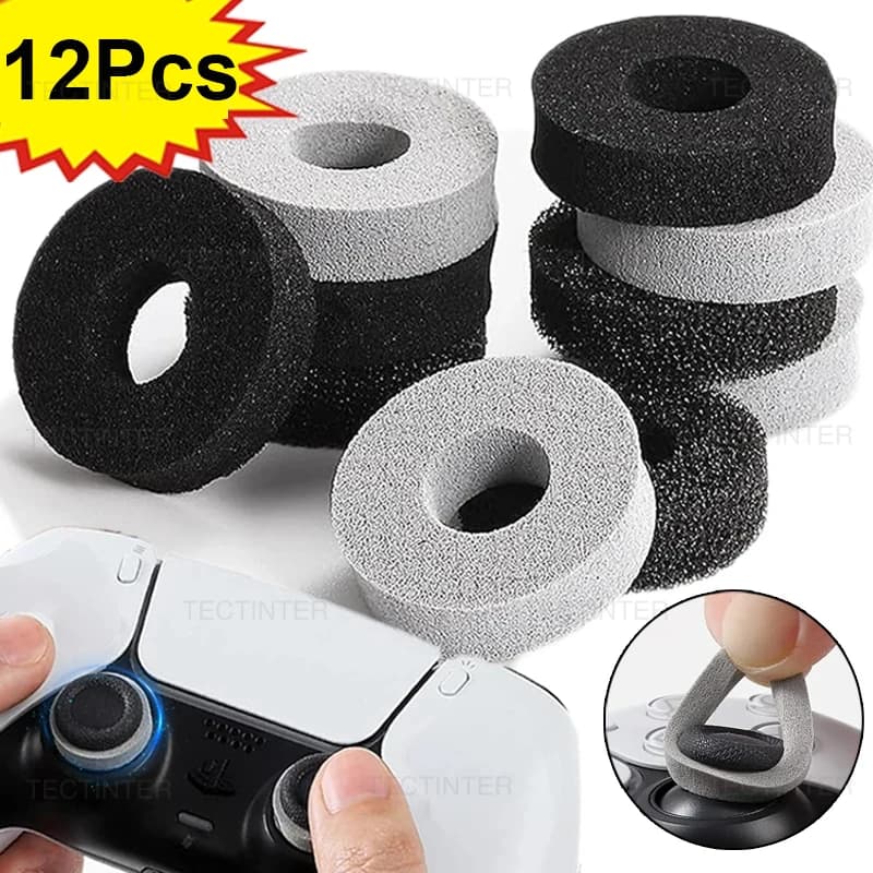12PCS Anelli bersaglio di precisione per PS5/PS4/Xbox/Switch 2 Joycon Controller Thumbstick Impugnatura analogica Migliora l'obiettivo Assist Anello in spugna