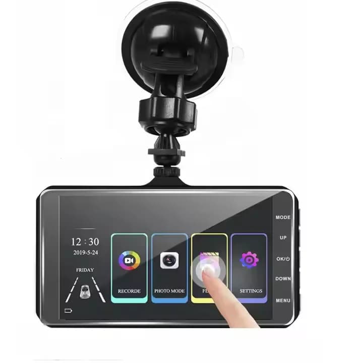Touch Screen IPS 4 Inch DVR for Car Double Lens HD 1080P Dash Cam Video Camera Touch Screen New DVR Camera for Car Dashcam