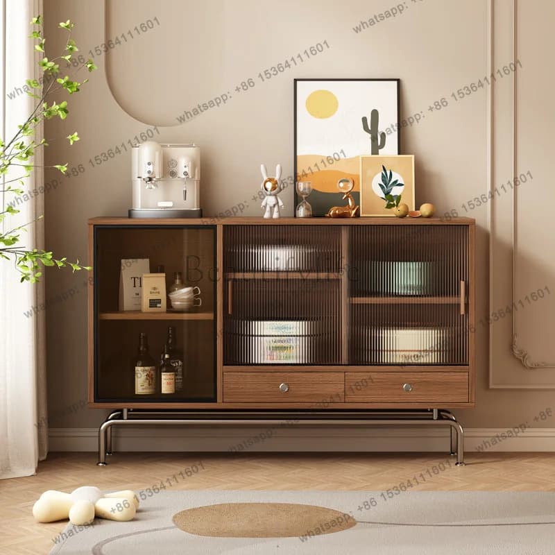 Mobili da Soggiorno di Lusso con Gambe in Metallo Stile Mid-Century, Armadi Moderni Premium per Soggiorno, Mobili Unici in Stile Francese