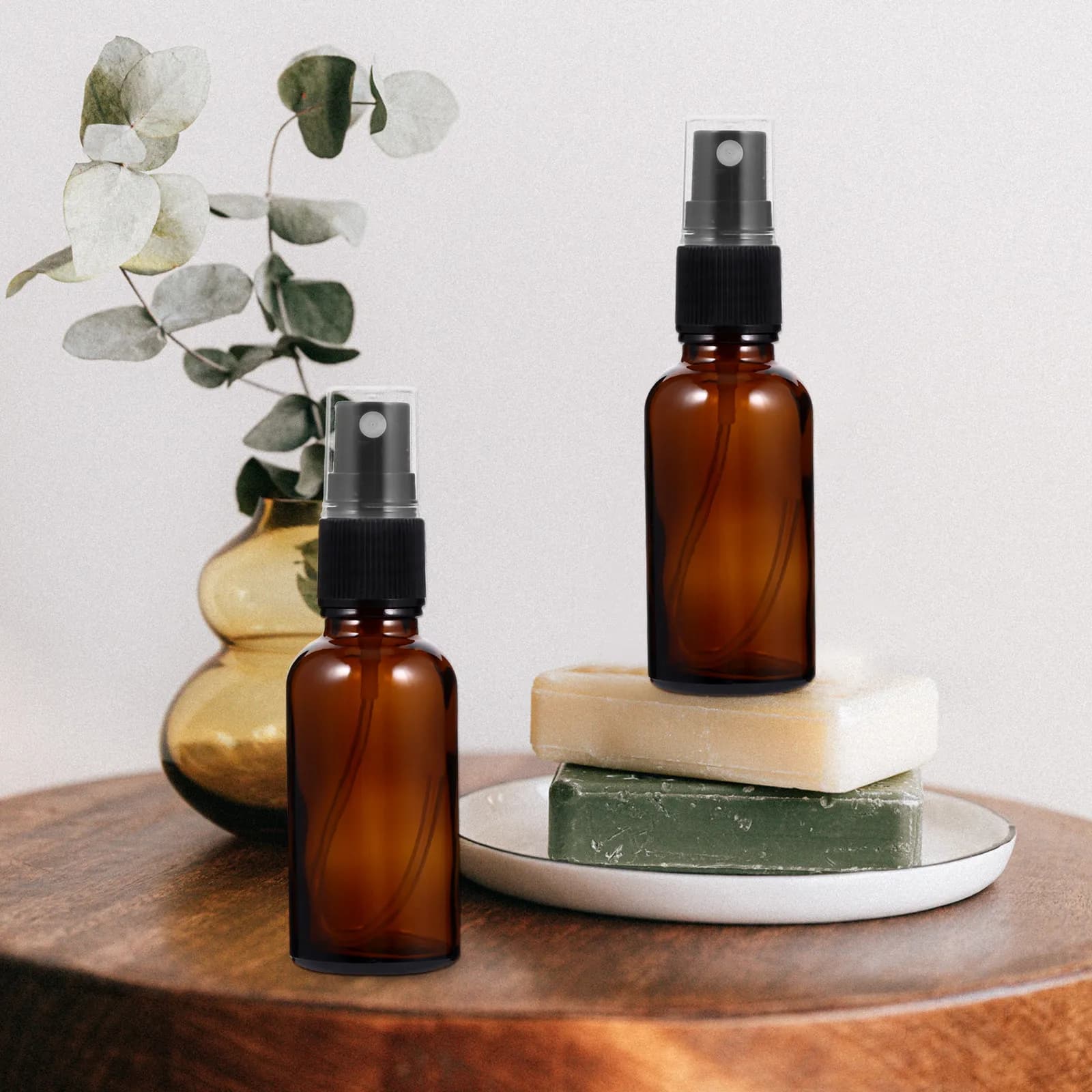 6 flaconi in vetro da 30 ml per oli essenziali, flaconi con contagocce adatti per i viaggi, contenitori vuoti a tenuta stagna di piccolo volume per borsa da yoga