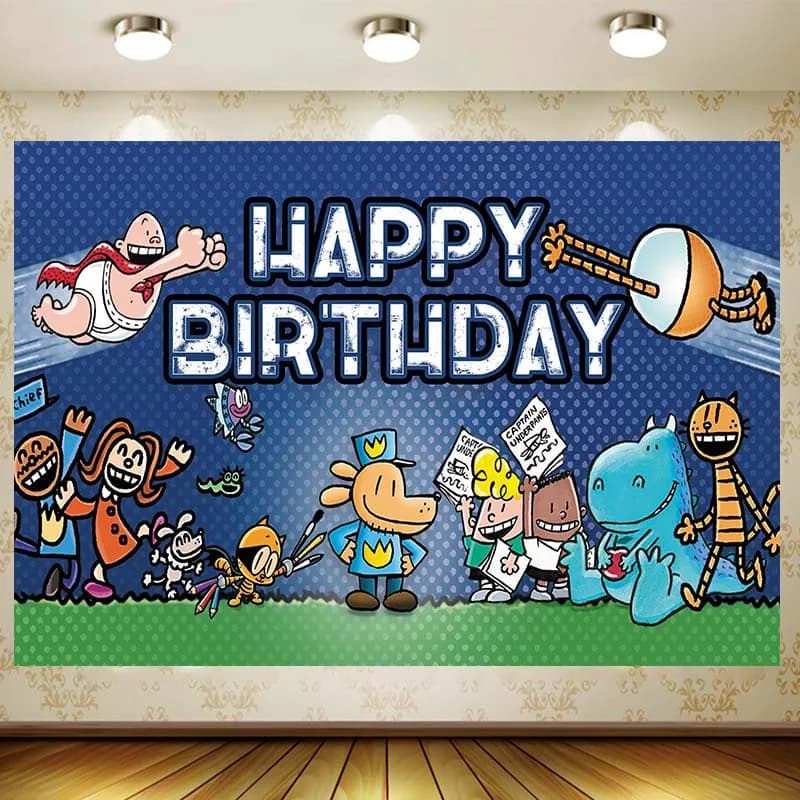 Detective Dog-man sfondo Ragazzo Compleanno Forniture per feste Sfondo animale banner Decorazione Baby Shower Banner Kid Faovr Room