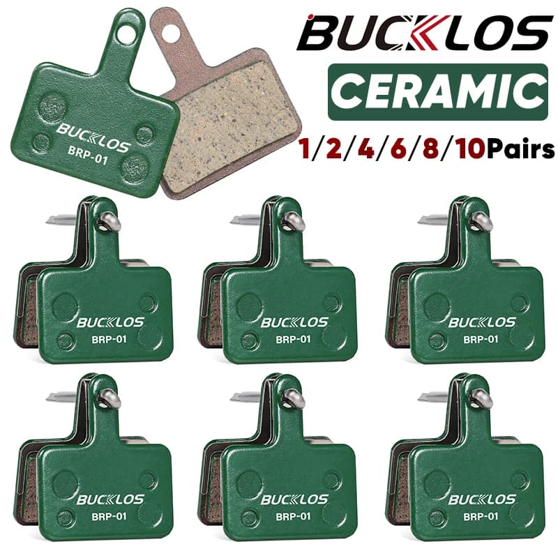 BUCKLOS Pastiglie freno a disco idraulico in ceramica per SHIMANO B01S B05S 1/2/4/6/8/10 paia Pastiglie freno MTB Pastiglie freno a disco resistenti all'usura