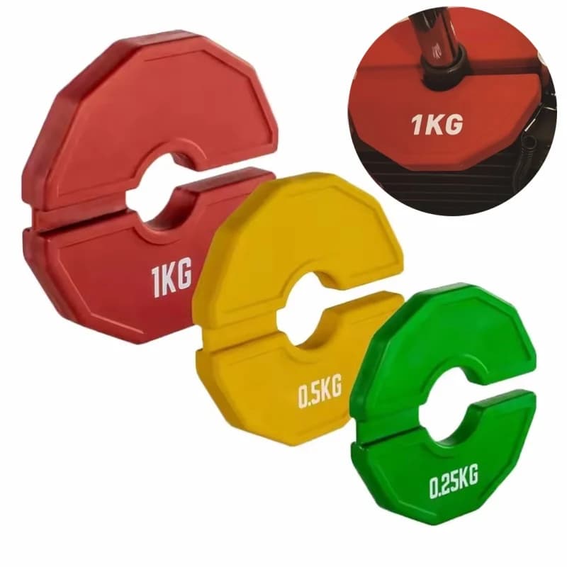 1 Pz Micro Gym Plates 0.25/0.5/1 KG Fractional weight plate with handlebars Rubber fractional weight plates Weight plate for additional change