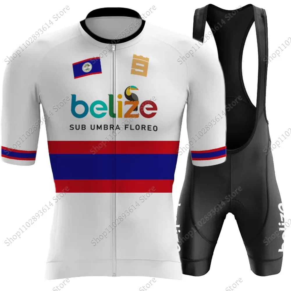 2024 National Team Cycling Jersey Belize Set Men's Summer Clothing Short sleeves Road Bike Shirts MTB Shorts Wearing Maillot Ropa