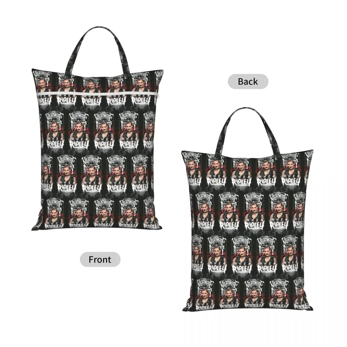 She Is My Mami Rhea Ripley Bootleg Wrestler Travel Laundry Bag Waterproof Reusable Dirty Clothes Pouch Gym Yoga Washing Basket