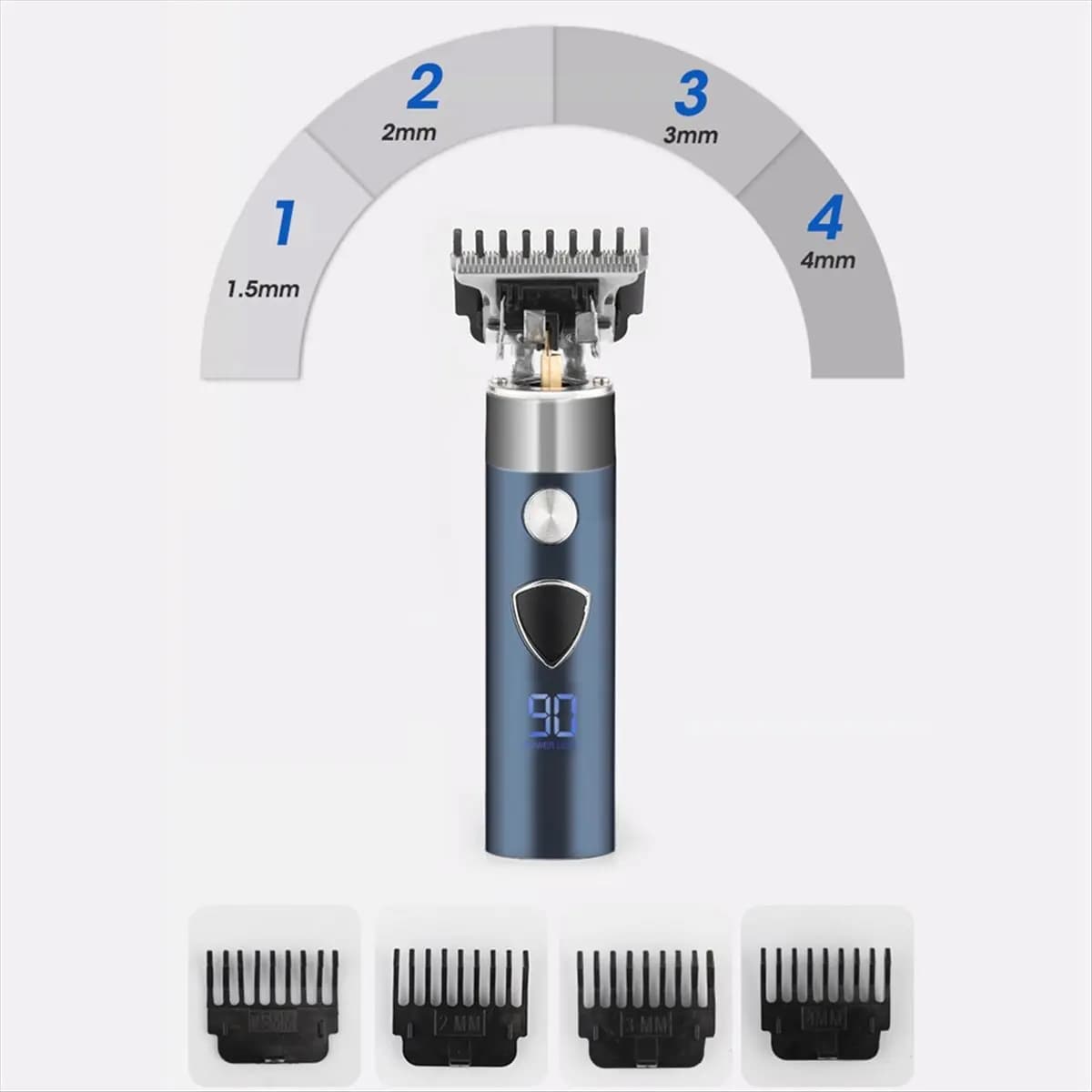 ABPO Electric Rulebar for Men, Wireless Haircuts, Kit 5 in 1 for Male Personal Care, Hair Ruler, Naso Rulebar