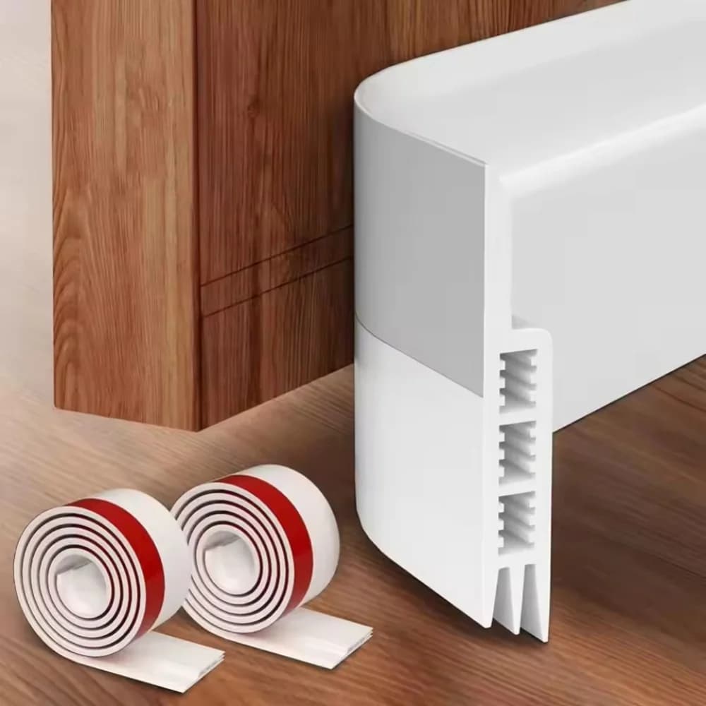 1pc 1M/39.37in Porta Tiraggio Tappo Sotto La Porta Tiraggio Blocker Isolante Porta Spazzare Meteo Stripping Rumore Tappo Forte Adesivo