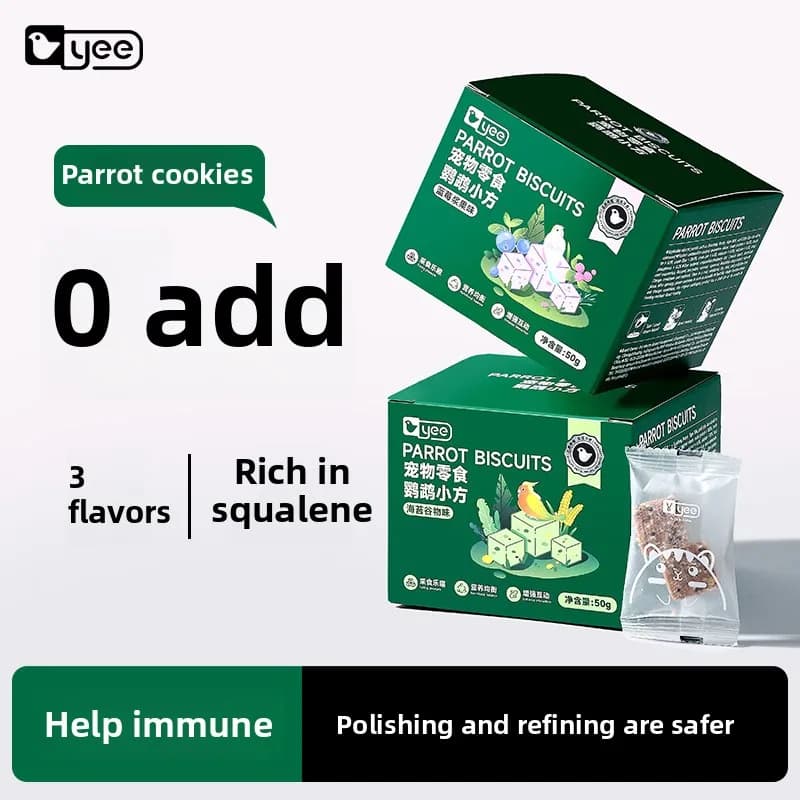 YEE Cubi per dolcetti per pappagalli - Snack liofilizzati per frutta e noci per calopsitte, coni e pappagalli solari | Premi di formazione senza cereali