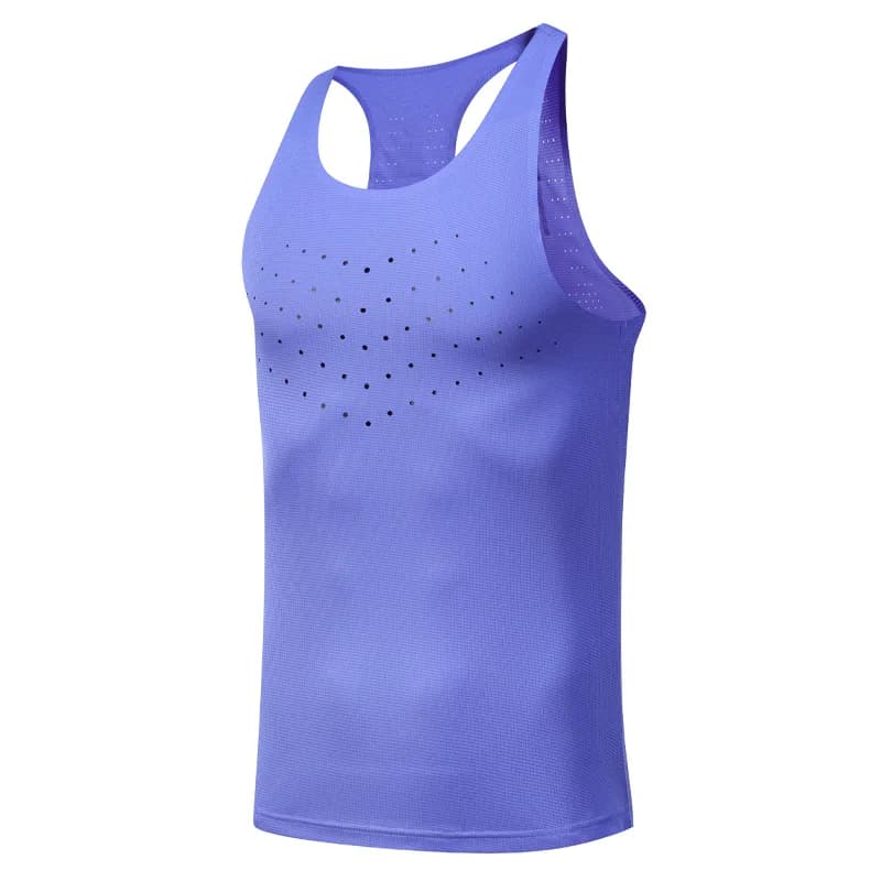 Gilet sportivo Fitness Mens Running Racing maglia ad asciugatura rapida maglia traspirante senza cuciture esercizio all'aperto basket Training Sleeve