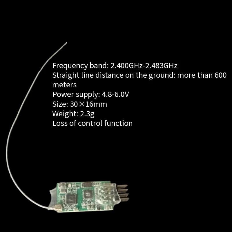 WFLY X4 4CH Ricevitore 2.4G 4.8-6V FHSS & DSSS Misura Per WFLY X4 9 8 RC Auto Aereo Barca Telecomando er 2.4G 4.8-6V FHSS & DSSS Fit