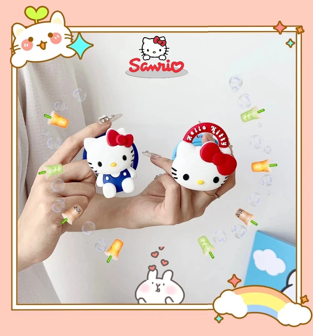 Supporto Magnetico per Telefono Grip Tok, Simpatico Design Cartoon Sanrio Hello Kitty, Compatibile con iPhone Samsung Magsafe Smart Tok