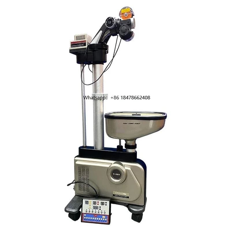 Robot da Ping Pong Y&T V989 di Alta Gamma con Riciclo Automatico, Montaggio a Pavimento