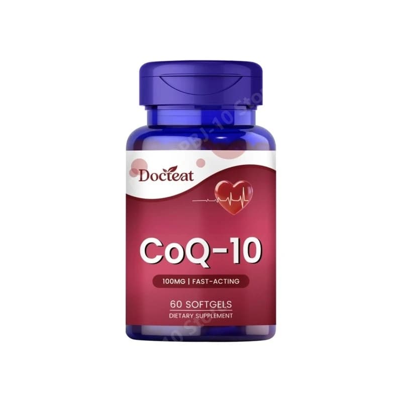 Integratore Alimentare CoQ10 100mg con Vitamina E e Omega 3, Supporto Nutrizionale Quotidiano, 60 Capsule Softgel