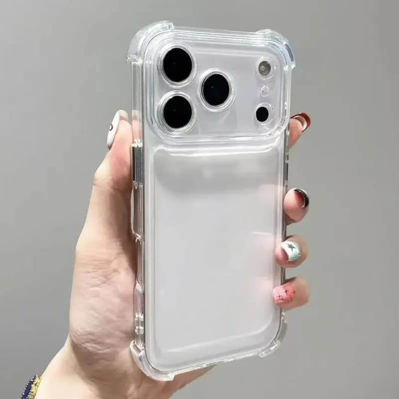 Custodia per telefono trasparente antiurto di lusso per iPhone 17 Pro 16 15 14 13 12 11 17 Pro Max 17 Air Clear Custodia morbida per paraurti