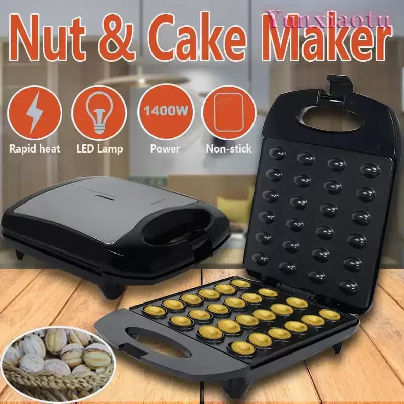 European Style Large Household Nut Maker Nut Machine Frying Pan Machine Cake Machine