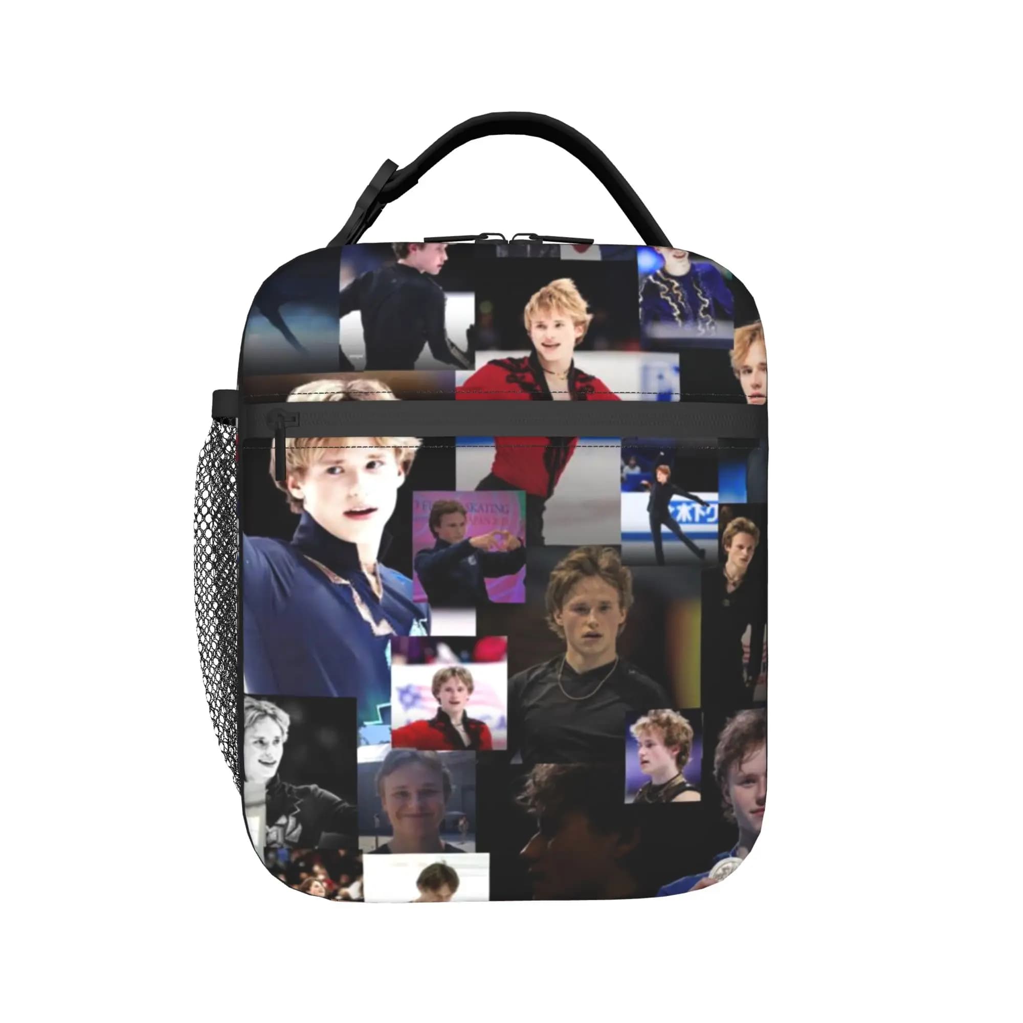 Ilia Malinin Ice Figure Skating Quad Jump Insulated Lunch Tote Bag For Office Food Container Reusable Cooler Thermal Lunch Box
