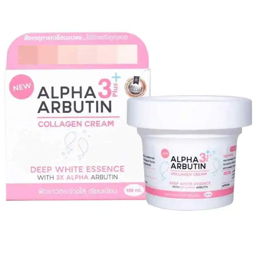 Thai Alpha Arbutin 3 Plus Collagen BIANCO PROFONDO Body Lotion Siero Smooth for skin Illumina Reduce dark spots Acne scars to melanin