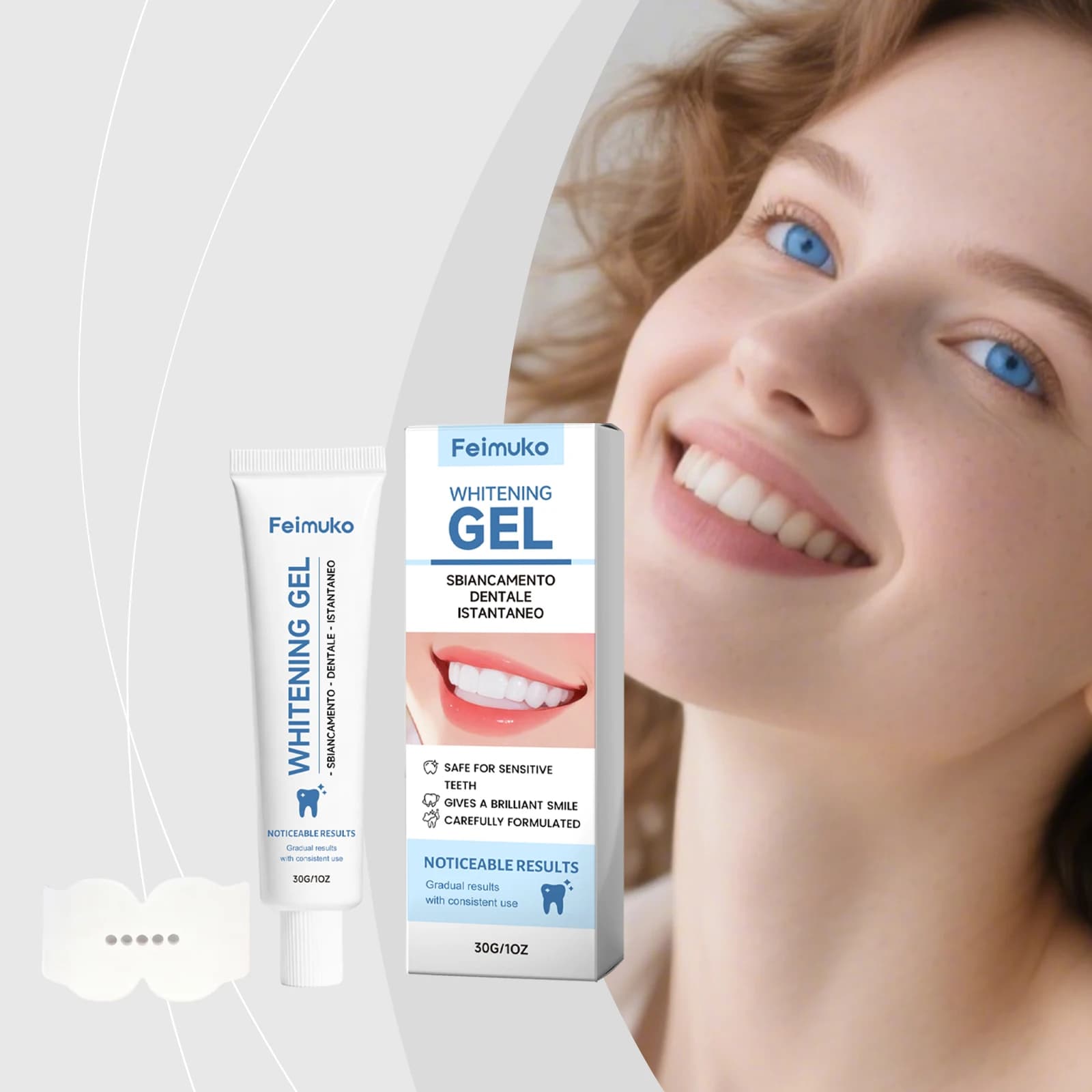 Teeth Whitening Gel For Sensitive Teeth Brightening Dental Remove Coffee Tea Stain Plaque Fresh Breath Dental Cleansing Care