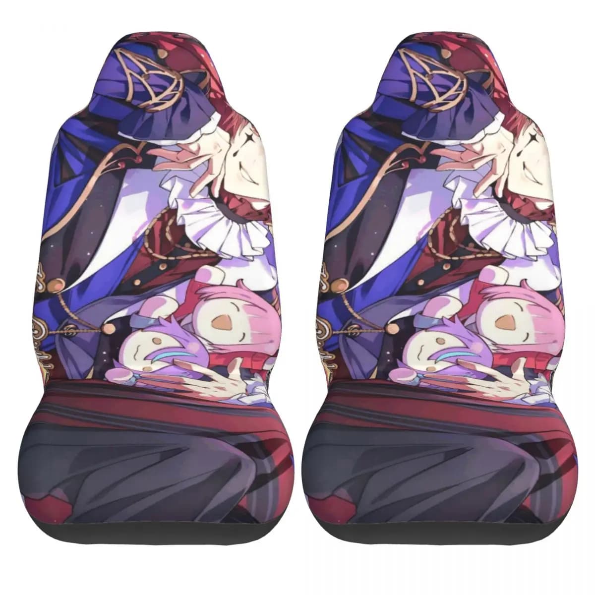Tsukasa Tenma Car Seat Covers, Two Pieces Premium Set in Washable Polyester