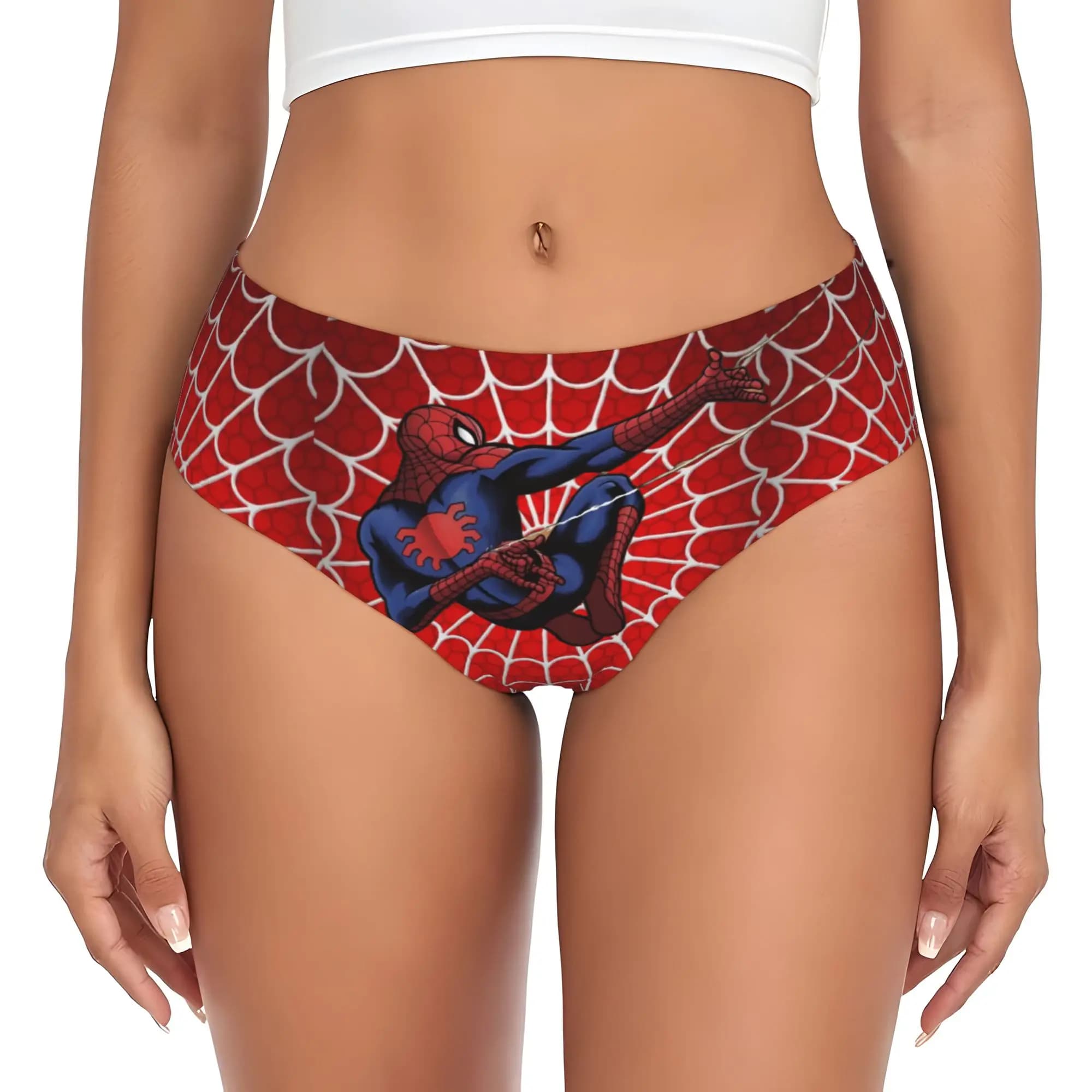 Slip da Donna Personalizzati S-Spider Man, Mutande Femminili Traspiranti