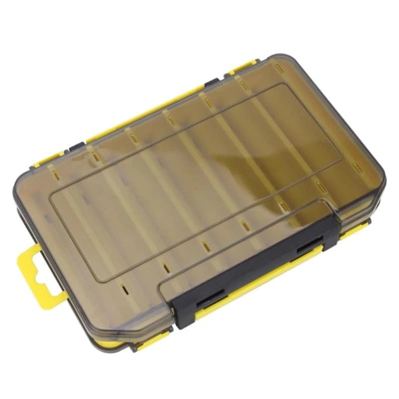 12 14 Compartments Double Sided Fishing Tackle Box Lure Bait Storage Box Fishing Hooks Storage Visible for Cas