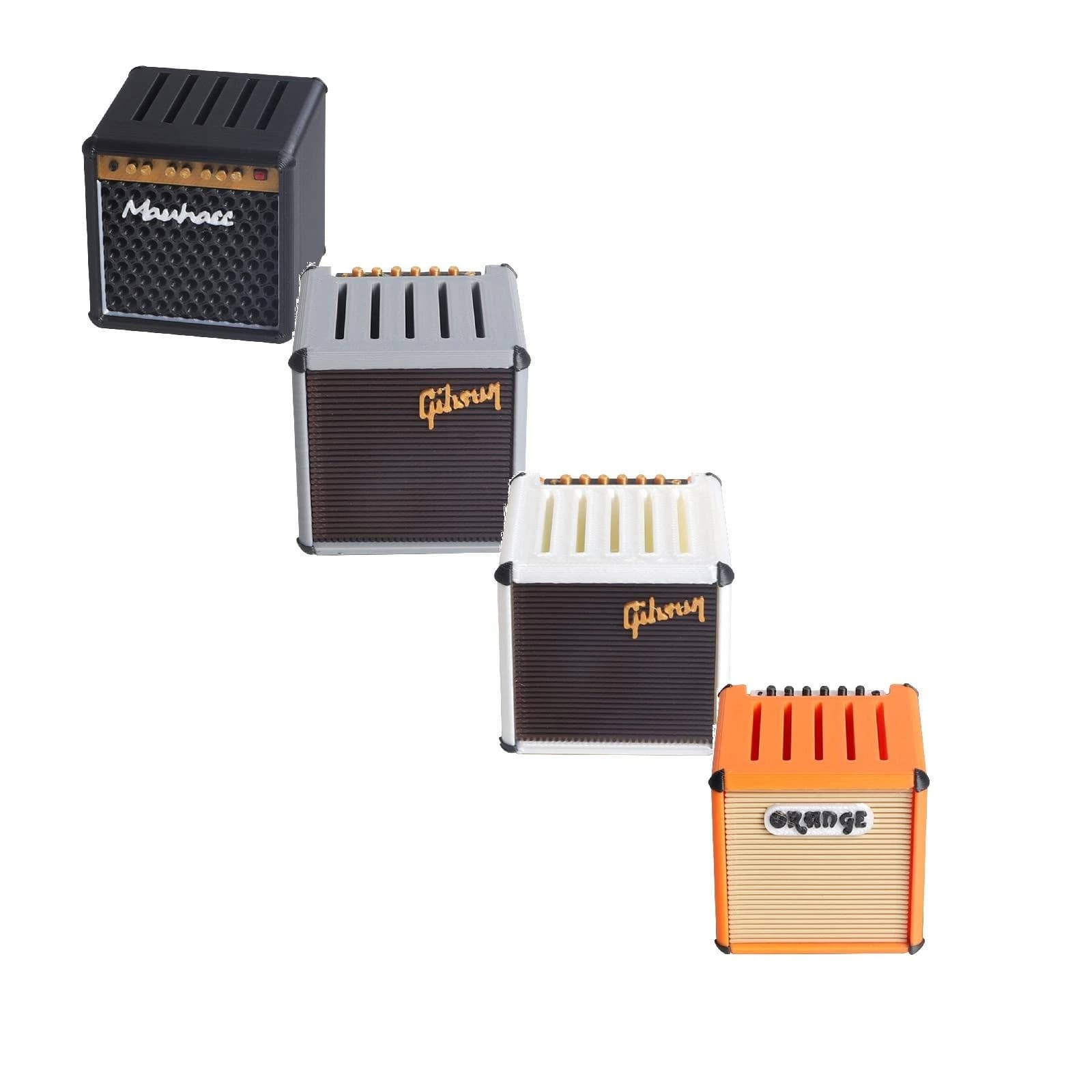 1-4PCS Porta plettro per chitarra portatile di grande capacità Impermeabile 3D stampato Amp Altoparlante Plettri per chitarra Custodia Plettri per riporre e visualizzare