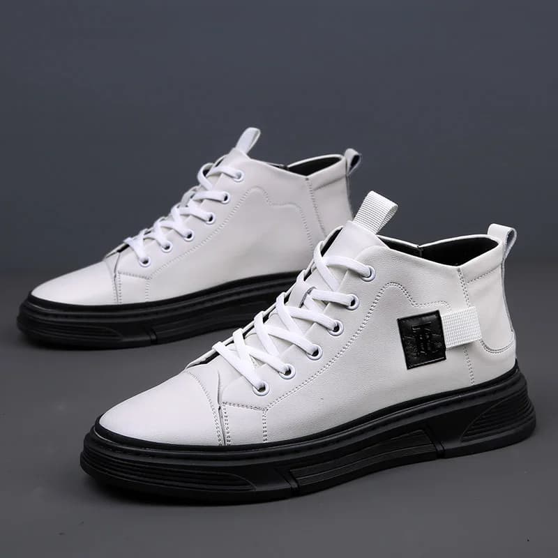 Scarpe con rialzo per uomo aumento di altezza 6 cm 2025 sneaker di marca di lusso Scarpe casual con tacco nascosto da uomo in vera pelle