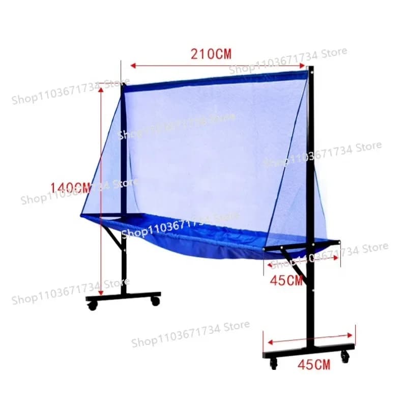 Table Tennis Catching Net Floor-to-ceiling Collector Multi-ball Stand Ball Machine Recycling Net Mobile Collecting Net