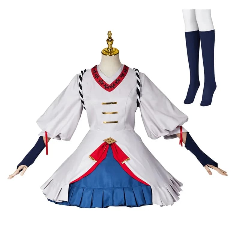 Costume cosplay ispirato a Purya RPG come personaggi del gioco con abito identico Abito bianco completo slim fit Abito da donna;2,c