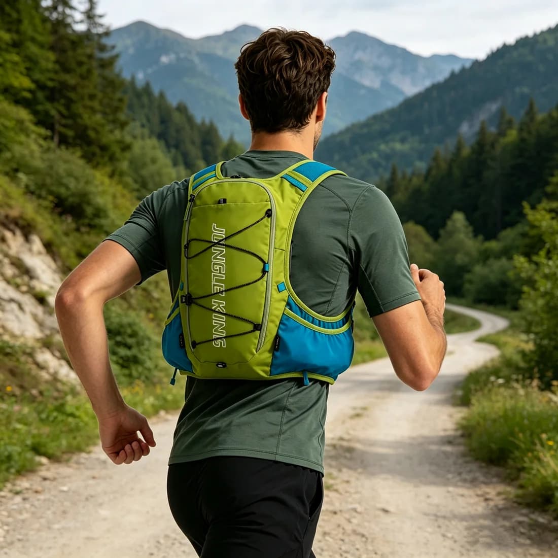 JUNGLE KING Gilet Idratazione Outdoor 15L per Corsa, Escursionismo, Ciclismo e Maratone - Zaino Traspirante per Uomo e Donna