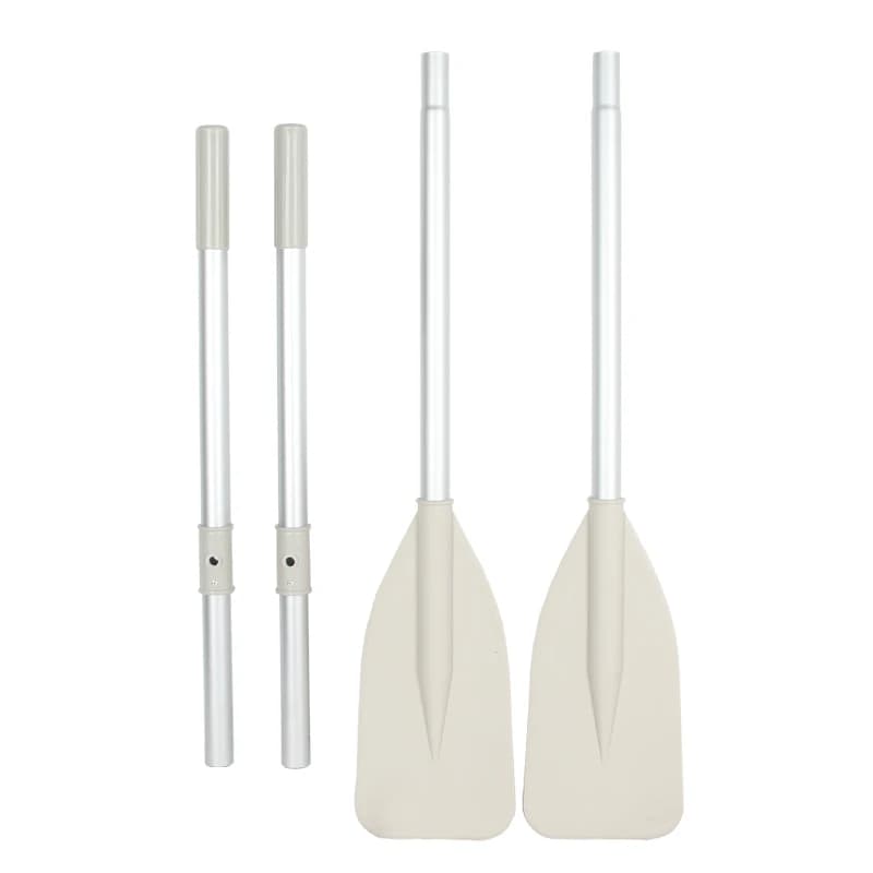 Pagaia in alluminio rinforzato con foro di fissaggio da 32 mm, diametro 132-162 cm, per gommone in PVC, barca da pesca, kayak, canoa, remo