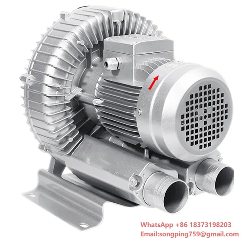 Compressore ad Anello a Vortice ad Altissima Pressione 3KW per Allevamenti Ittici