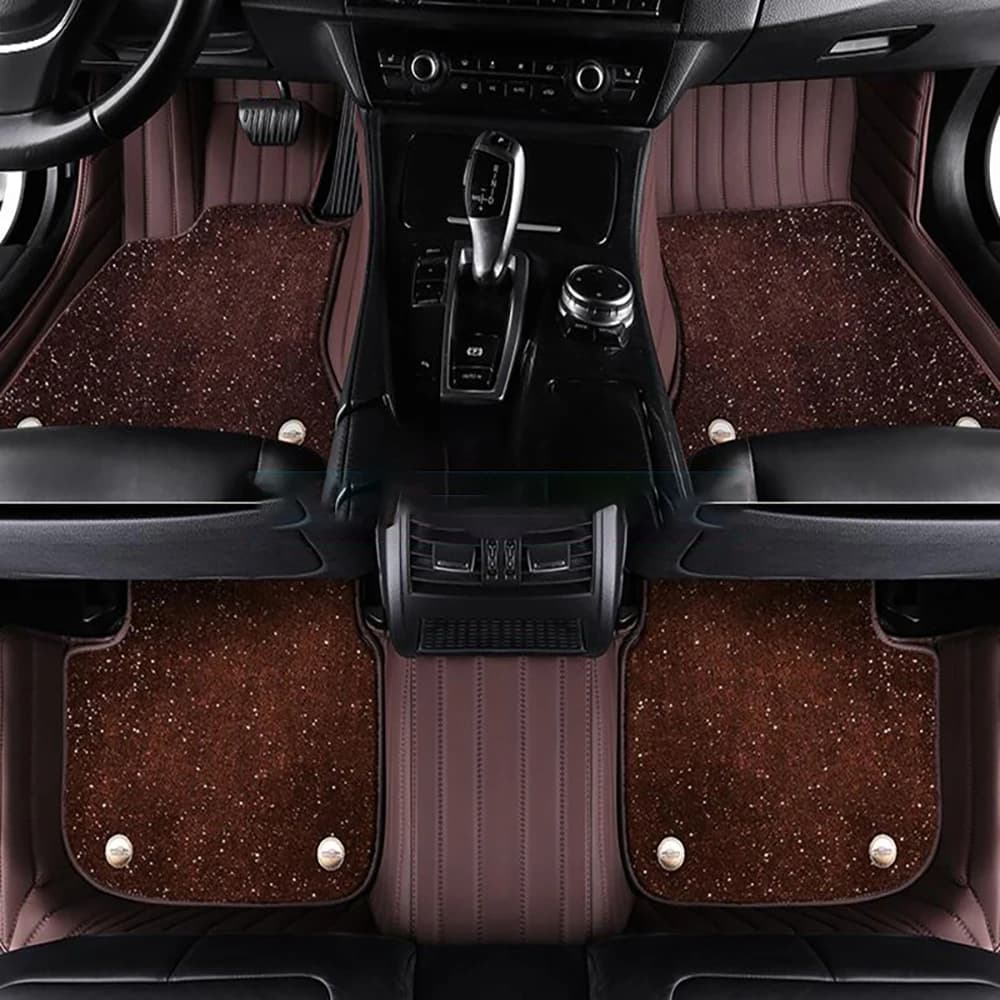Tappetini per auto personalizzati 5D a doppio strato per Cadillac Escalade Tappeti per auto Fodere per piedi Accessori per auto voiture
