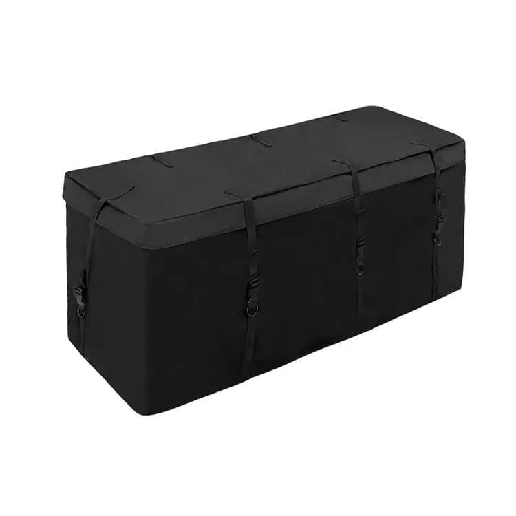 600D Waterproof Oxford Fabric Car Cargo Rack Storage Bag, 53 Inch & 59.06 Inch Length Black